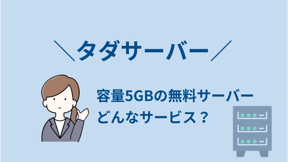 タダサーバーで何ができる？デメリットはある？
